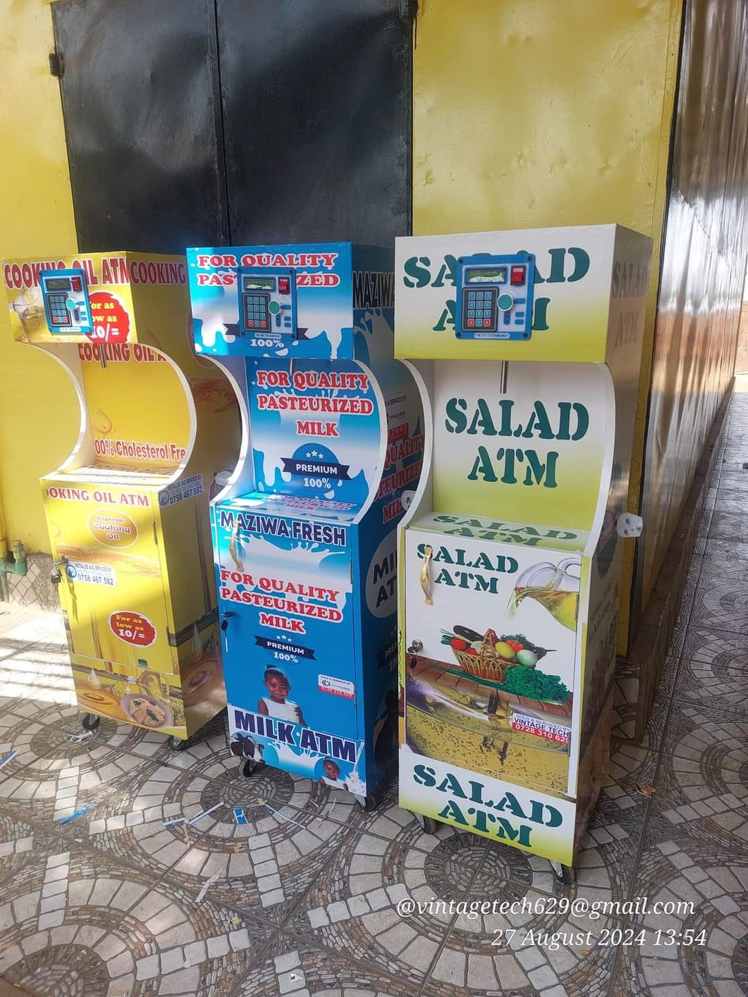 milk and cooking oil atm